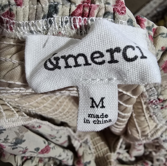 Floral Peasant Print Long Sleeve Dress - Picture 7 of 9